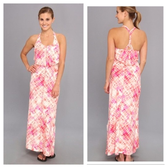 Patagonia Dresses & Skirts - Patagonia Folly Beach Maxi Dress Ink Waves Coral